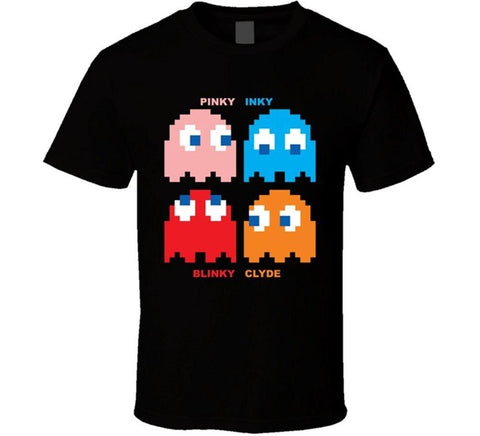 Streetwear Skate or Die Pac-Man Video Game Retro 80s T Shirt Men's Pac Man Pacman