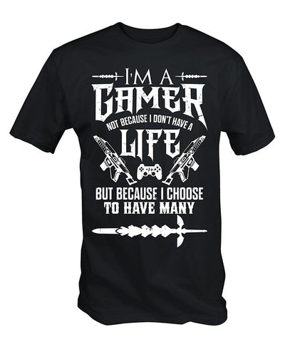 I'm a Gamer T Shirt Fashion Men T Shirt Clothing Printed Cotton Man o Neck Top