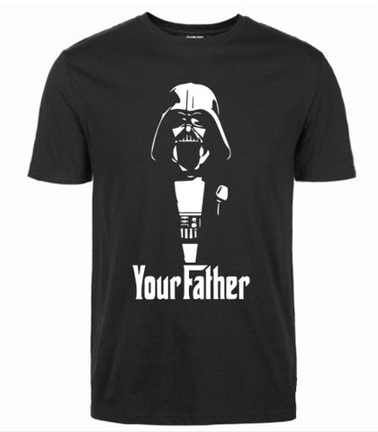 Star War T Shirts Your father Printed Cotton streetwear Man t-shirts Godfather