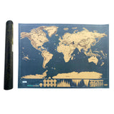 World Map Scratch Off Wanderlust Travel Gift Travel Map Poster Scratch off your travels