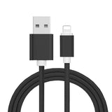 For iPhone 7 6 5 Robotsky 8 Pin Metal Braided Wire Sync Data Charger USB Cable for iPhone 7 6 6s Plus 5 5s iPad 4 mini 2 3 Air 2