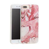 Marble Phone Cases for iphone 7 7 Plus Case Fashion Rock Stone Pattern IMD Soft TPU GEL Rubber Silicon Texture Cover Funda Coque