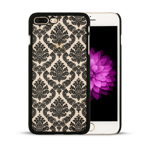 Retro Palace Flower Case For iPhone 7 Plus Cover Vintage Print Pattern Henna Floral Paisley Flower Shell Phone Cases Funda Coque