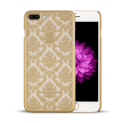 Retro Palace Flower Case For iPhone 7 Plus Cover Vintage Print Pattern Henna Floral Paisley Flower Shell Phone Cases Funda Coque