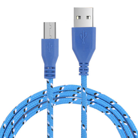 Robotsky 1M Micro USB Cable For Samsung Galaxy S7 Huawei P8 Lite Xiaomi Charger Data Sync Nylon USB Cable For Tablet PC Charging