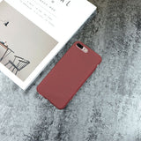 Ultra thin Matte Frosted Phone Cases For Apple iphone 7 7 Plus Capa Coque Soft Slim Back Cover Fashion Simple Style Funda Shell