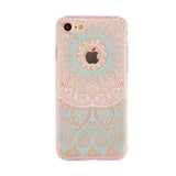Ultra Thin Soft TPU Silicon Case For iphone 7 6 6S Plus SE 5 5S Cover Cute Dandelion feather Butterfly Flower Pattern Funda Capa