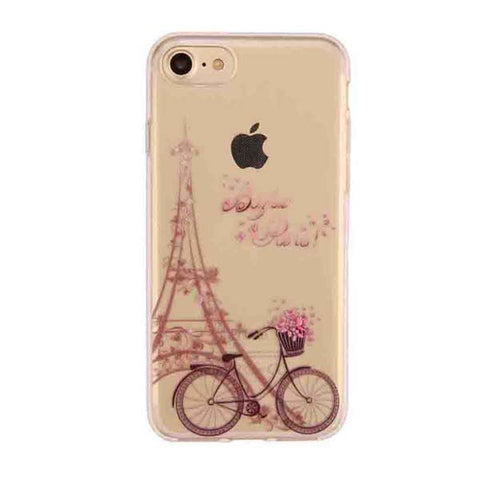 Ultra Thin Soft TPU Silicon Case For iphone 7 6 6S Plus SE 5 5S Cover Cute Dandelion feather Butterfly Flower Pattern Funda Capa