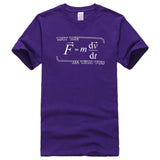 May the (F=mdv/dt) Be with You | Funny Physics Science Unisex T-shirt Short Sleeves